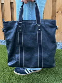 COACH Tote Bag Black Leather