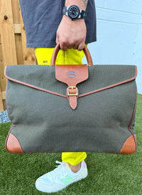 LONGCHAMP Hand Bag Brown Canvas