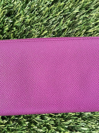 BVLGARI BVLGARI BVLGARI Leather Zippy Long Wallet Purple