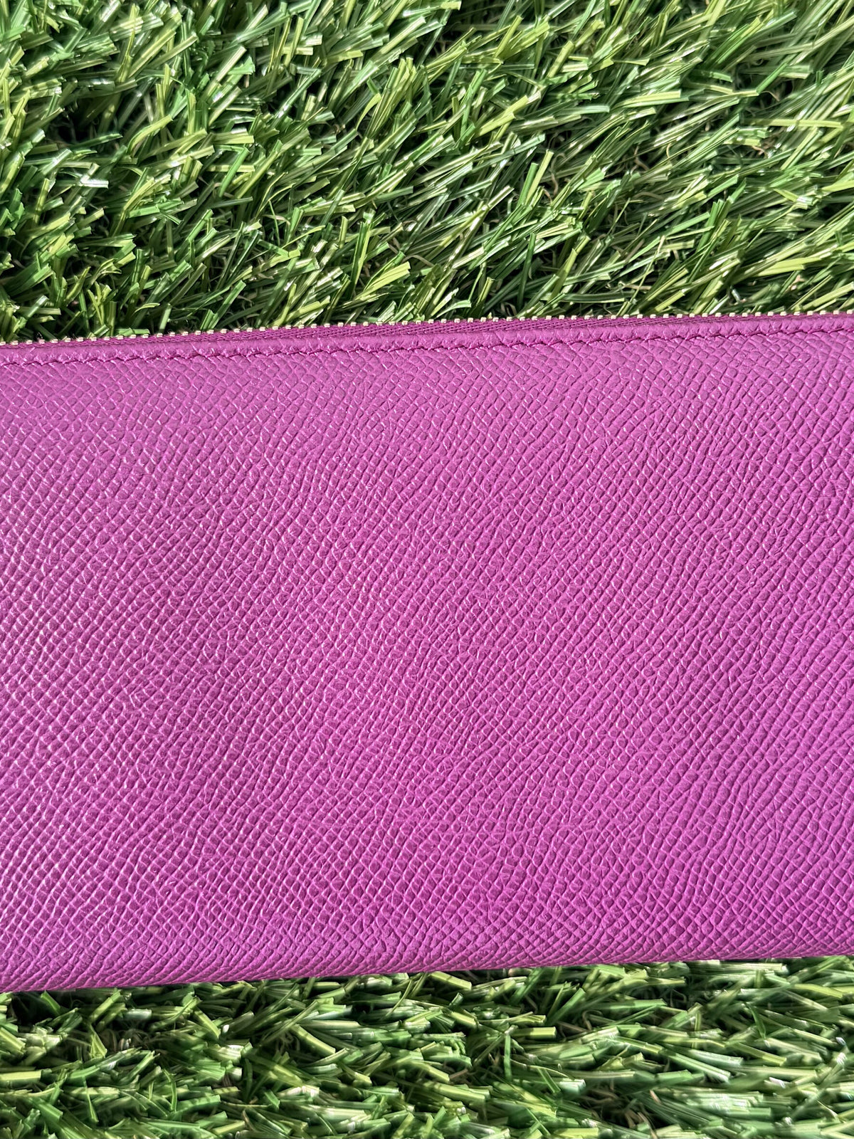 BVLGARI BVLGARI BVLGARI Leather Zippy Long Wallet Purple