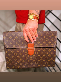 Louis Vuitton Monogram Ministre Document Case Clutch Bag