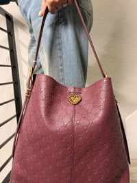 Betsy Johnson Tote Bag Burgendy