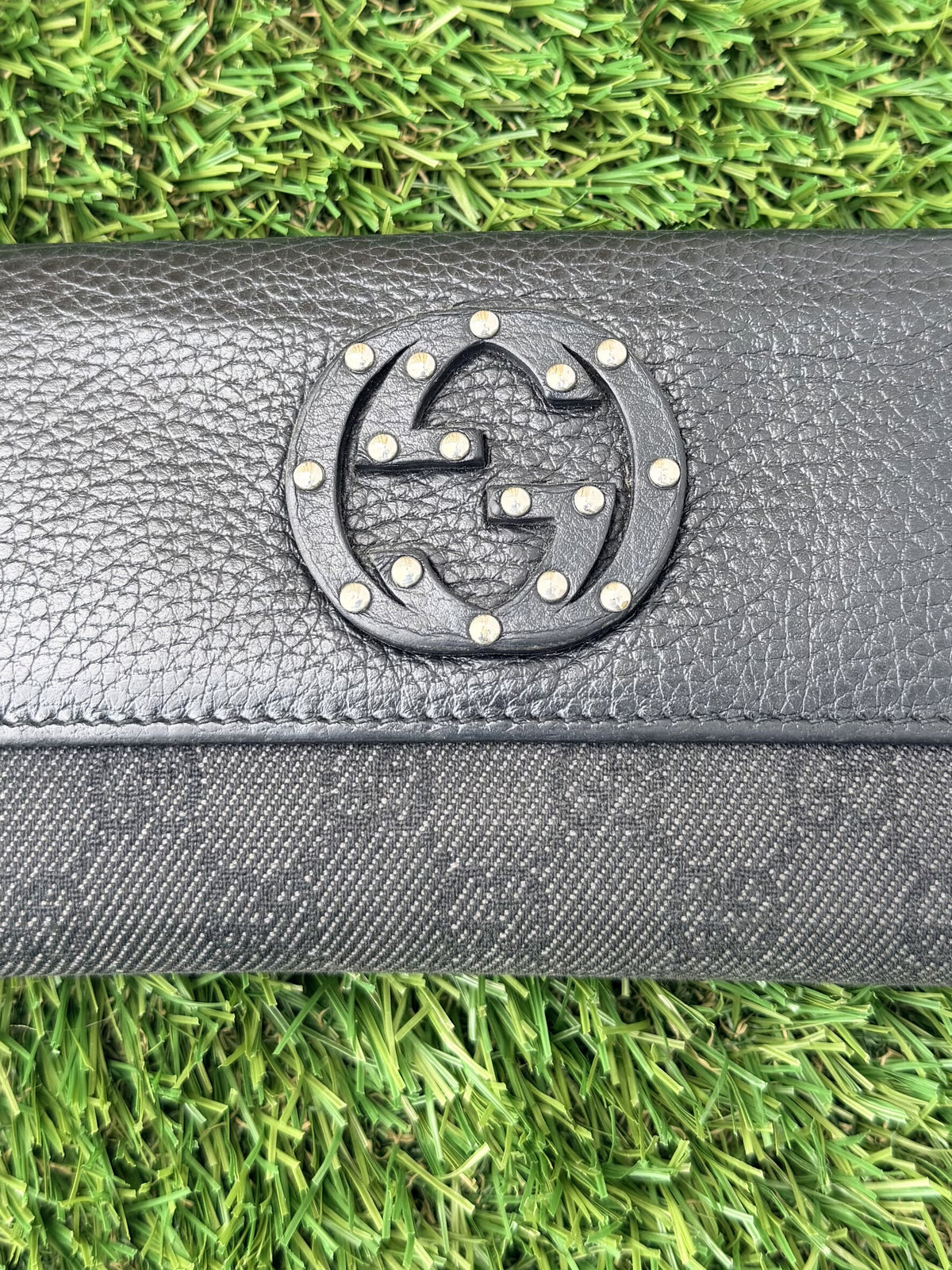 Gucci GG Canvas X Leather Bifold Wallet