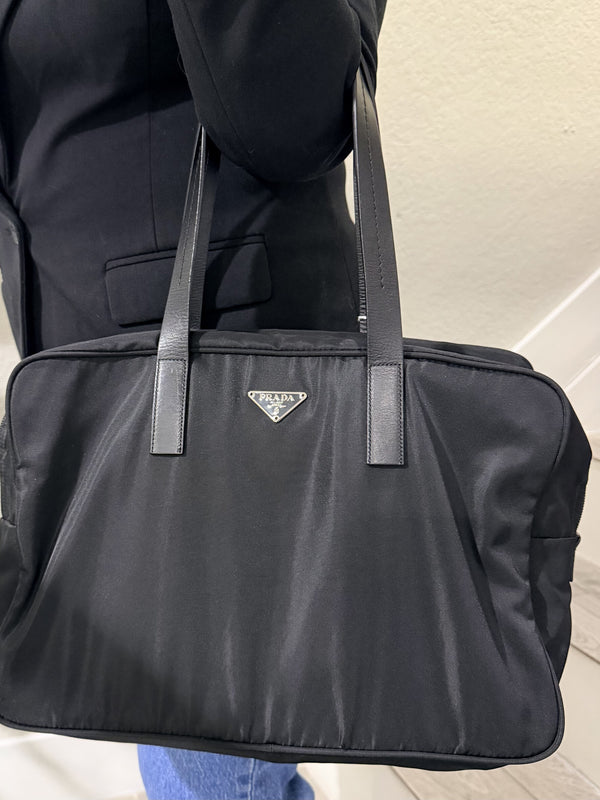 Prada hand Bag Black Nylon