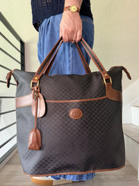 Vintage Gucci Boston Bag Black PVC