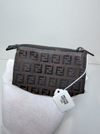 Fendi Zucca Canvas Clutch pouch