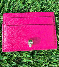 Alexander McQueen Leahter card holder purple