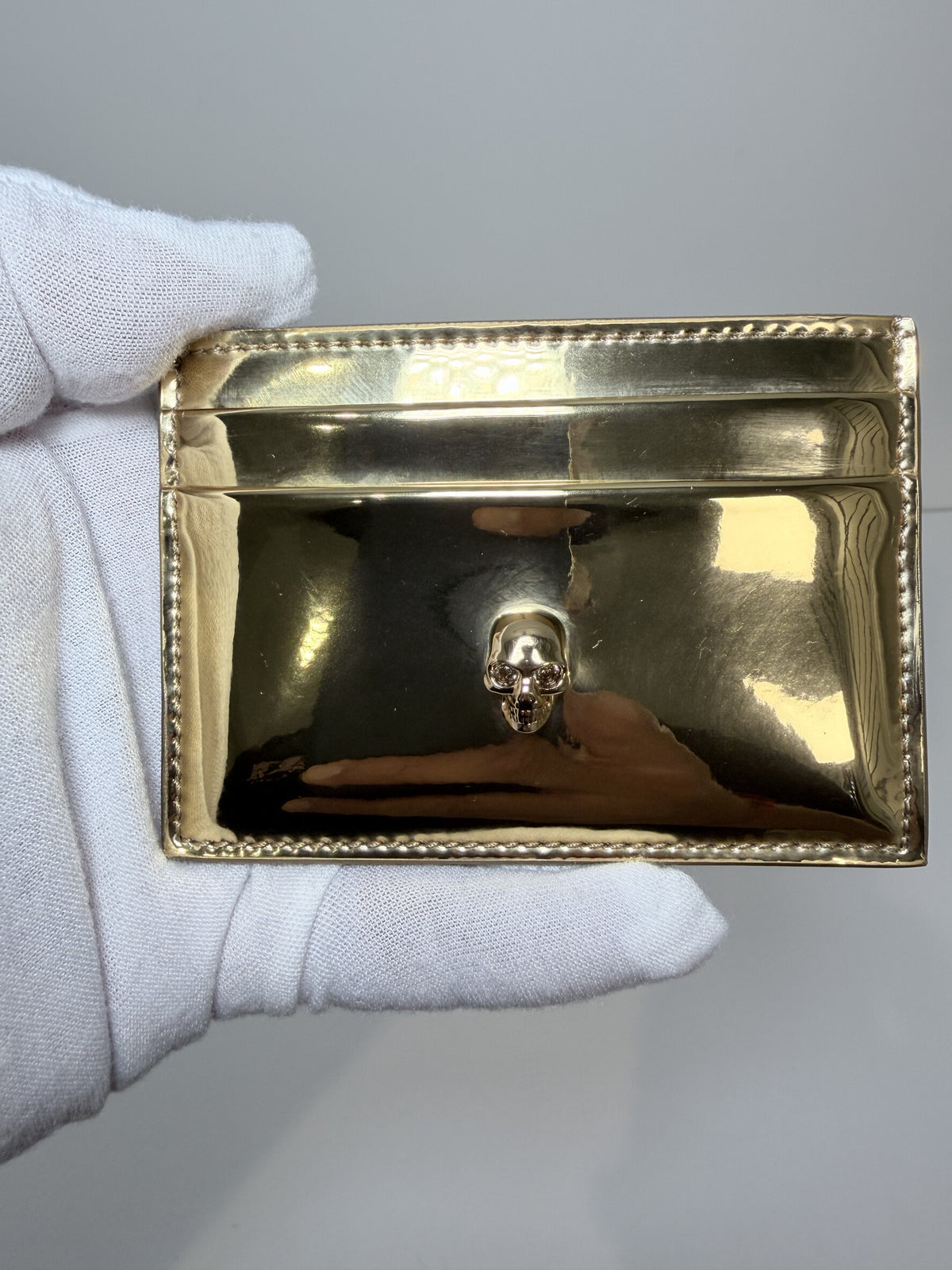 Alexander McQueen Gold Card Holder
