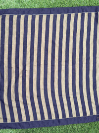 Fendi Zucca print Stripes Logo Khaki Silk Scarf