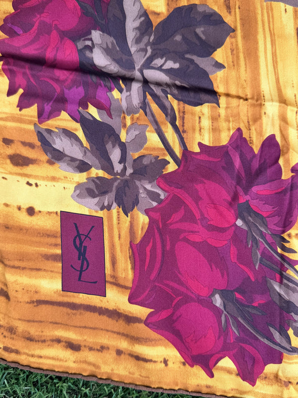 Yves Saint Laurent Scarf  (flowers)