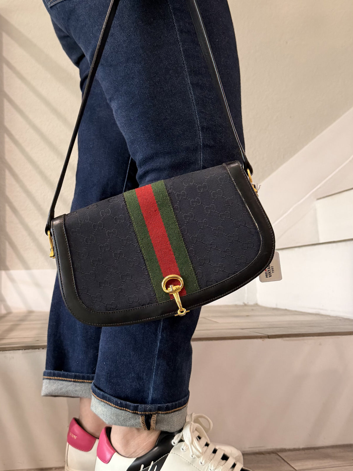 Gucci Micro GG Sherry Line Shoulder Bag