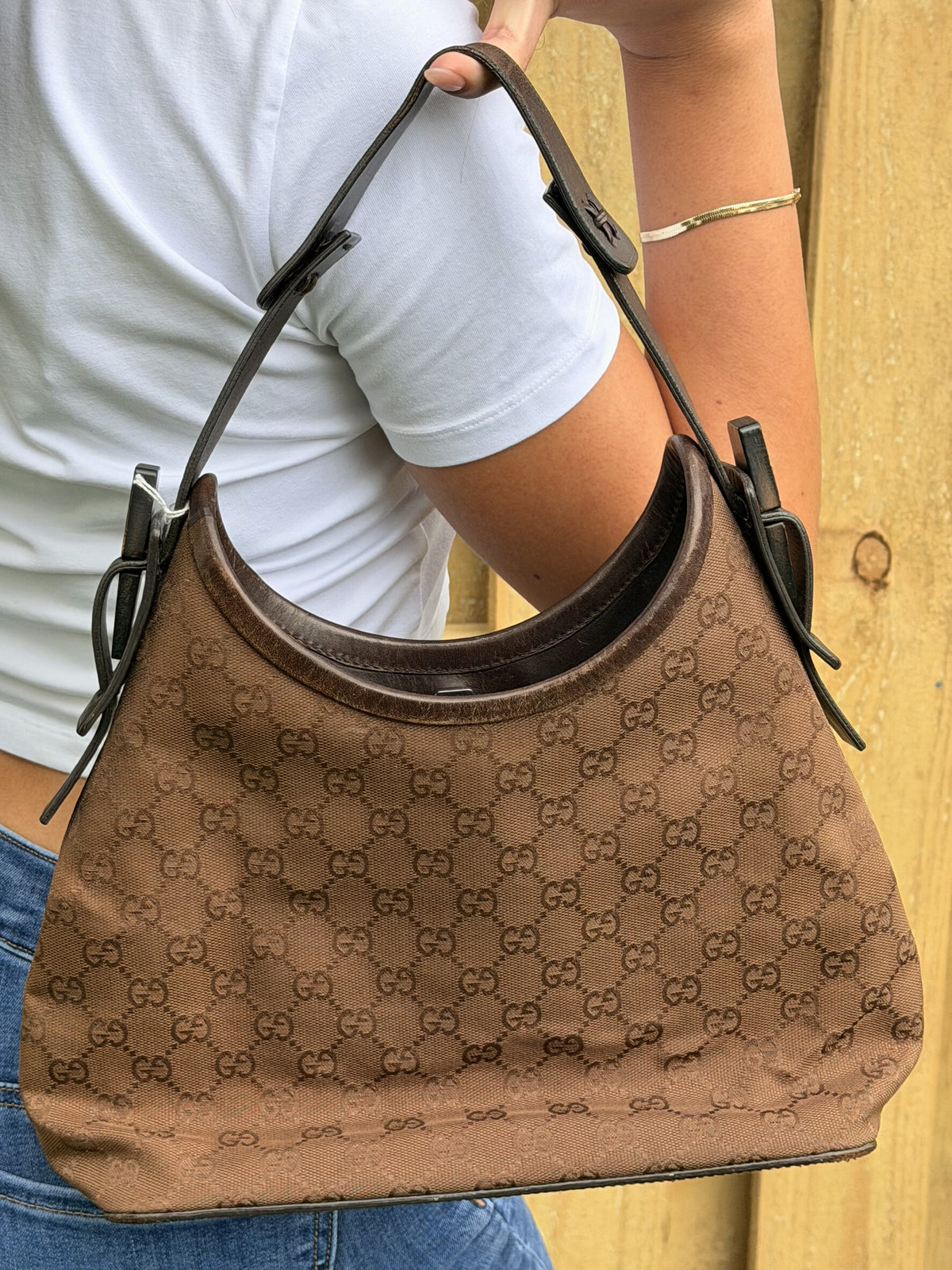 Gucci GG HandBag Brown Canvas (Tom Ford Era)