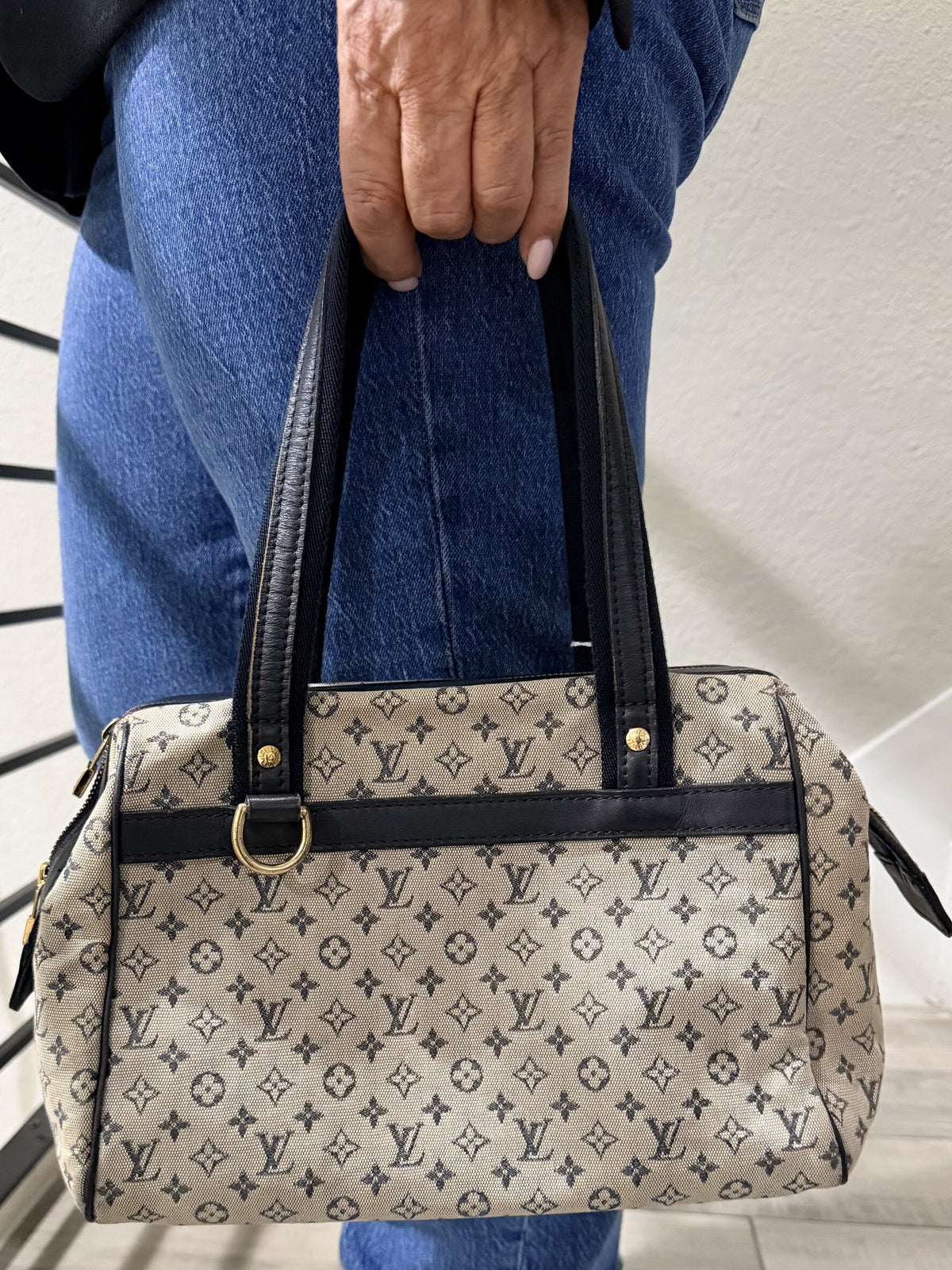 Louis Vuitton LV Hand Bag JosephinePM Monogram Mini Lin