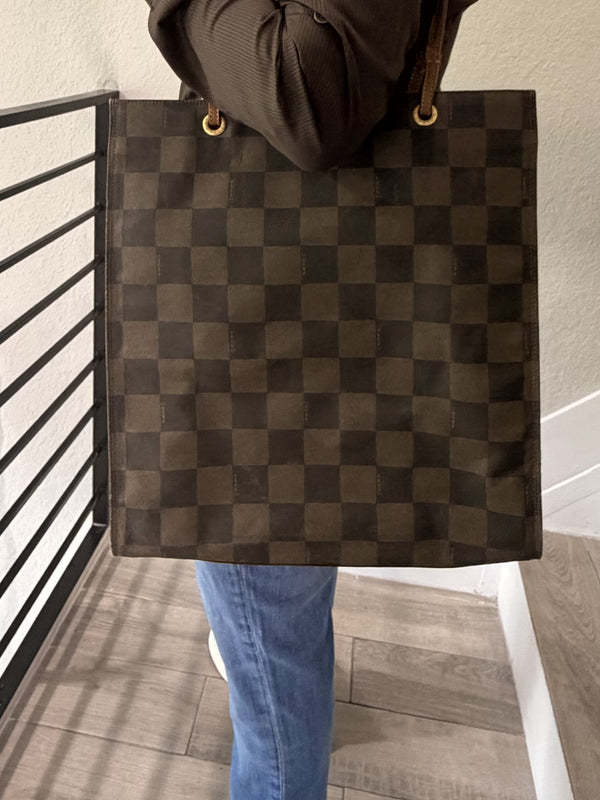 Fendi Pacan Pattern Brown Tote Bag