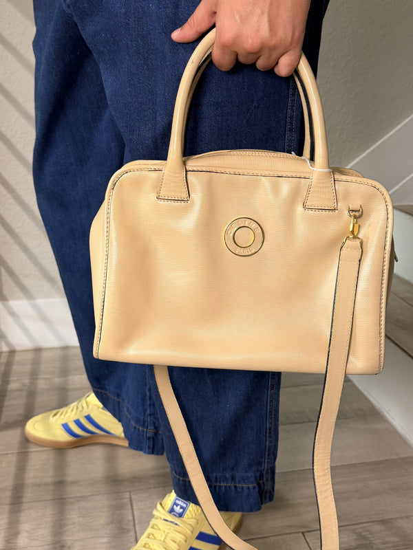 Celine Handbag Beige Leather