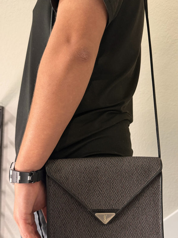 YSL Shoulder Bag Gray black