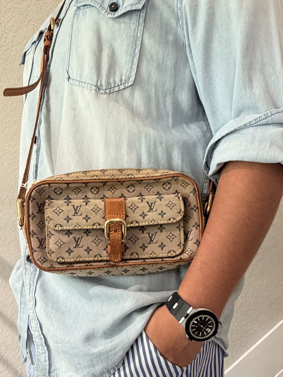 Louis Vuitton Monogram Mini Juliet MM Shoulder Cross Bag