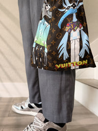 Louis Vuitton Others Drawstring Bag Dark Monogram