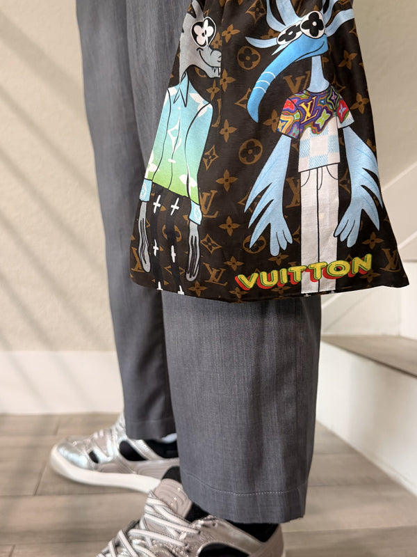 Louis Vuitton Others Drawstring Bag Dark Monogram
