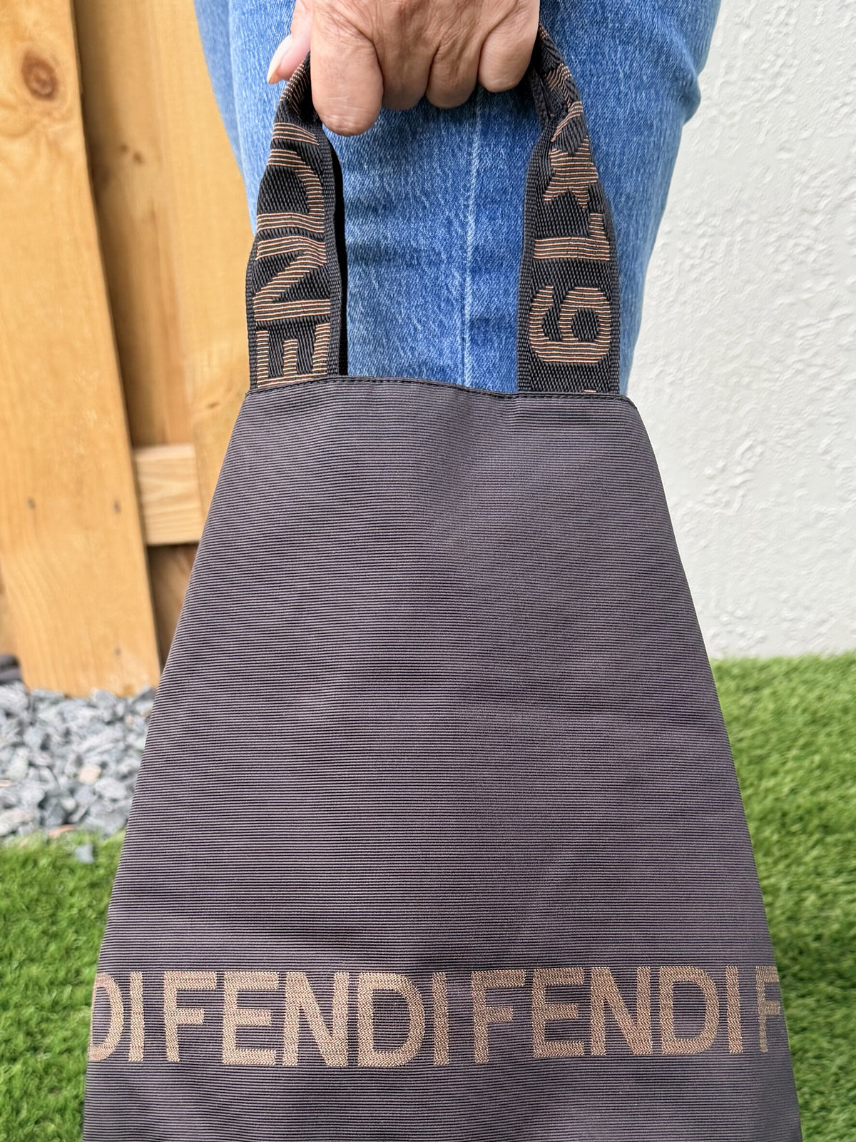 Fendi Hand Bag Black Nylon