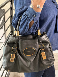 Chloe Hand Bag Black Leather