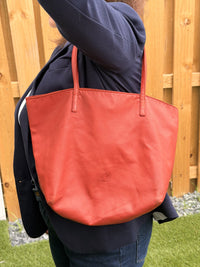 LOEWE Hand Bag Red Leather