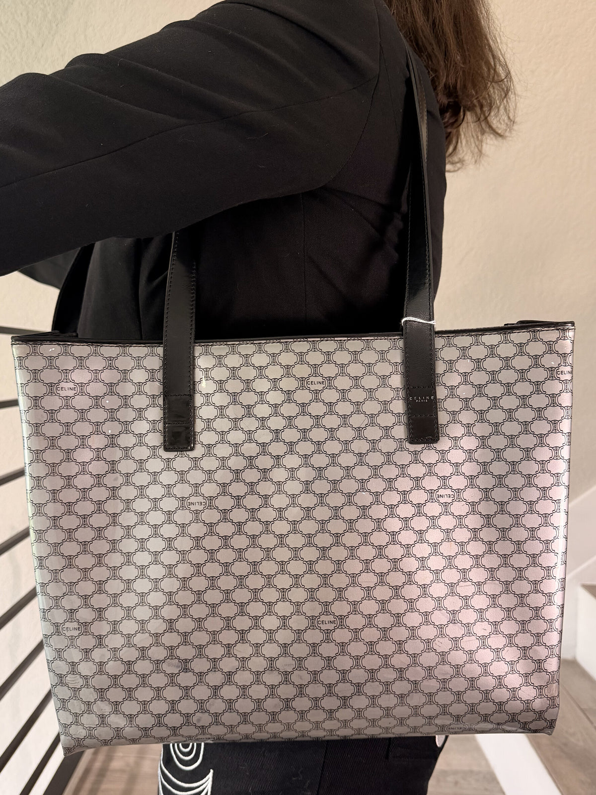 Celine Enamel Tote bag
