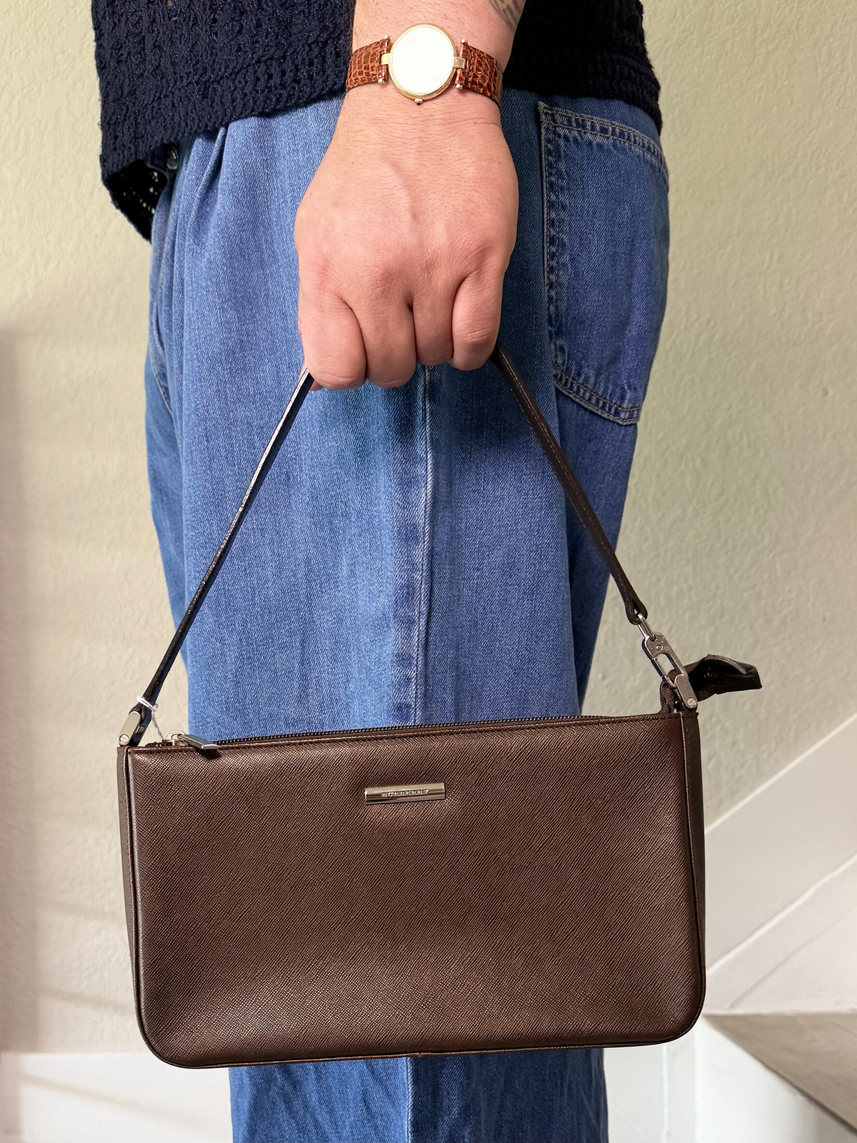 Burberry Leather Brown Small Bag