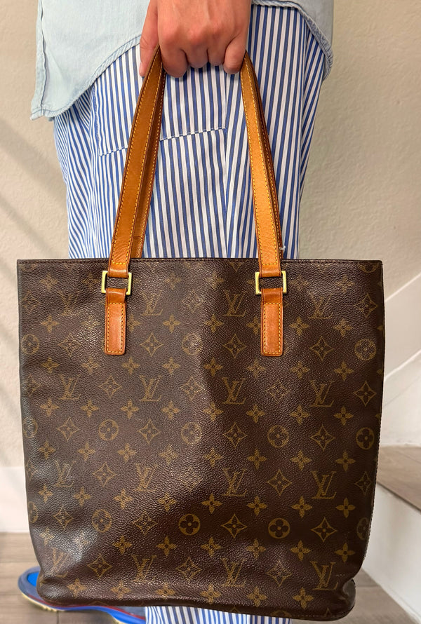 LOUIS VUITTON Monogram Vavin GM Tote Bag Brown Straps