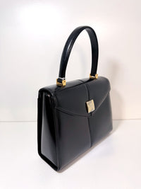 Christian Dior Tote Bag Leather Black Silver