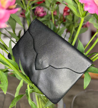 Yves Saint Laurent Logo Leather Black Clutch Bag